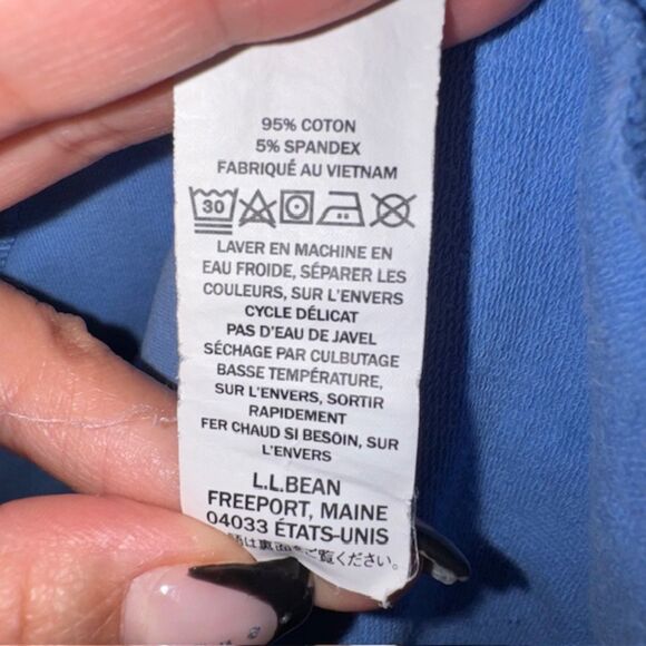 LL Bean Women's Ultrasoft Sweatshirt Robe - Picture 8 of 11